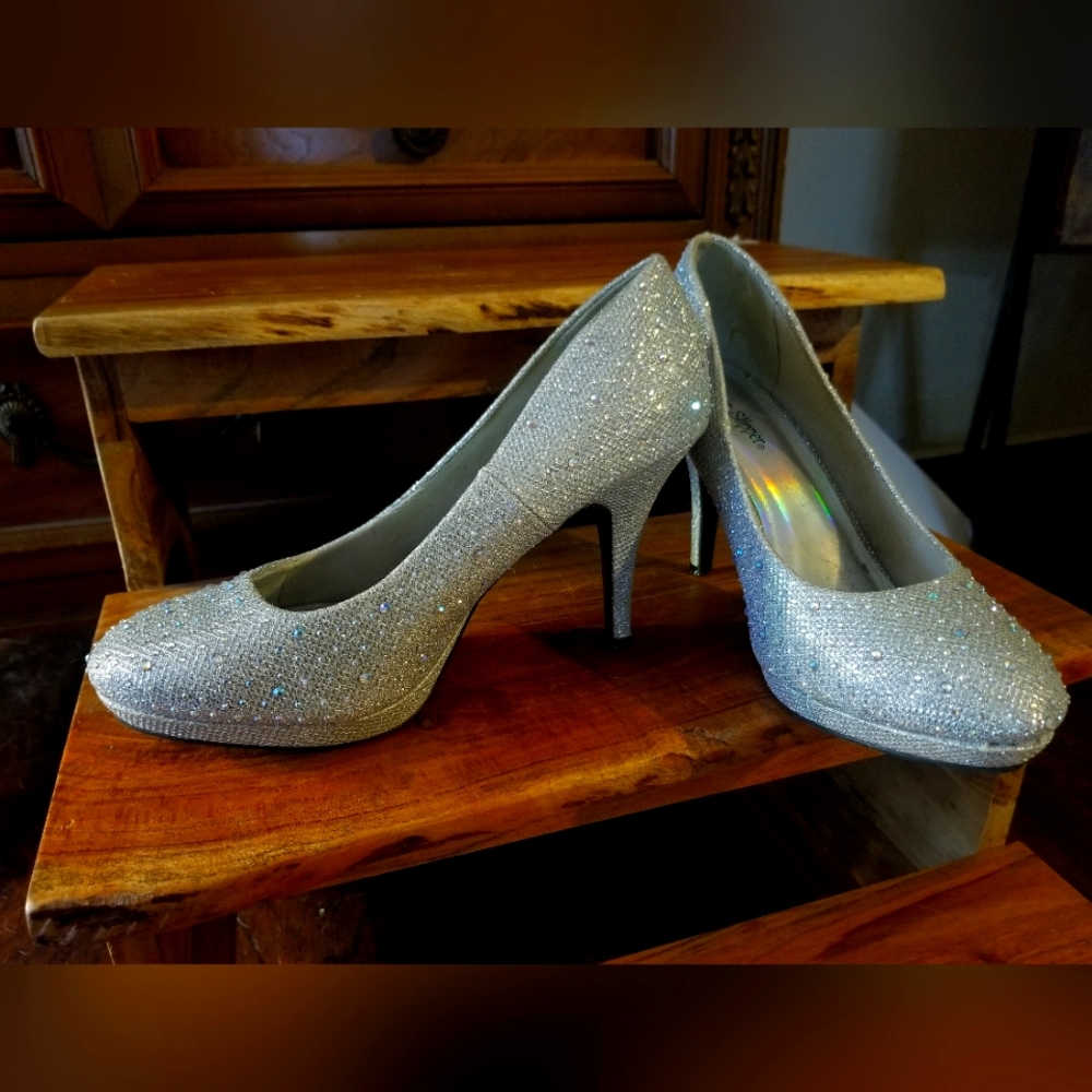 Rhinestone Pumps